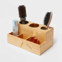 12" X 7" X 6" Bamboo Hair Tools Organizer With 5pc Magnets - Brightroom™ -Storage Furniture Shop GUEST 037fa776 5869 4dee 8186 ef33ca2baf73