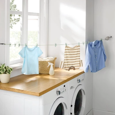 Portable Clothesline With Clips - Brightroom™ 1 Portable Clothesline With Clips - Brightroom™