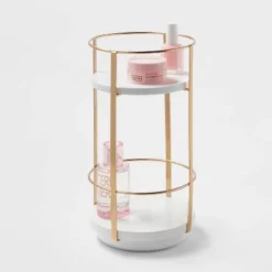 10" X 5.7" Round Metal Countertop Turntable Brass - Brightroom™ 5 10" X 5.7" Round Metal Countertop Turntable Brass - Brightroom™ -Storage Furniture Shop GUEST 0f7b8890 6df4 4606 9fa9 246d6098805b