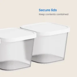 3pk Click In Place 30oz Insert Storage Containers White And Clear - Brightroom™ 8 3pk Click In Place 30oz Insert Storage Containers White And Clear - Brightroom™ -Storage Furniture Shop GUEST 1110893c 8848 4812 b8b7 845fda98d1f2