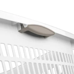 1.5bu Plastic Square Laundry Basket - Brightroom™: Medium White Clothes Hamper With Built-In Handles, Portable Storage -Storage Furniture Shop GUEST 13b2ab08 b2be 4378 ada4 04319e25c68b