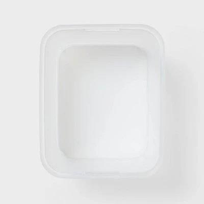 Large Open Storage Bin Clear - Brightroom™: Plastic, Portable, Nesting, Universal Storage, 20.4 Volume, 15x12.25x8.25 2 Large Open Storage Bin Clear - Brightroom™: Plastic, Portable, Nesting, Universal Storage, 20.4 Volume, 15x12.25x8.25 - Image 2
