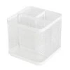 Mesh Pencil Holder White - Brightroom™: Steel Desk Organizer, Pen Holder, Pencil Cup, 3.98" Height, Width & Depth