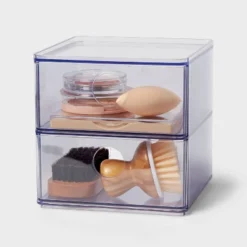 Clear Stackable Drawer - Brightroom™: Plastic Shower Organizer & Bath Caddy, 6"x6"x6" -Storage Furniture Shop GUEST 1bf87893 9e6e 4c7e 9c02 640f5228a0a1