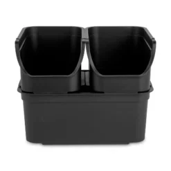Folio Heavy Duty Storage Bin - Brightroom™: Black Plastic, Stackable, Portable, Universal Storage, 18.6 Volume Capacity -Storage Furniture Shop GUEST 1c2fd876 ee2f 443b 8695 9d8fba667097