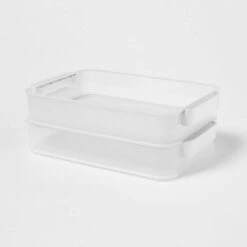 Click In Place 6.7qt Clear Shallow Plastic Storage Bin With White Latch For Home And Office Organization - Brightroom™ 11 Click In Place 6.7qt Clear Shallow Plastic Storage Bin With White Latch For Home And Office Organization - Brightroom™ -Storage Furniture Shop GUEST 26e19bcd f9a2 4375 87c1 9d243f92c9d4