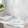 Click In Place Large Lid With Handle For Plastic Storage Bins For Home And Office Organization White - Brightroom™