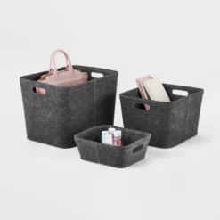 Felt Basket With Stitching - Brightroom™ -Storage Furniture Shop GUEST 28a9503f a4a1 4ba4 a7de 0e2505b67450