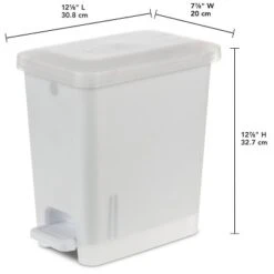 2.7gal Step Trash Can Clear - Brightroom™: Small Pedal-Operated Lid, Bathroom Garbage, Indoor Rectangle, Textured Plastic 9 2.7gal Step Trash Can Clear - Brightroom™: Small Pedal-Operated Lid, Bathroom Garbage, Indoor Rectangle, Textured Plastic -Storage Furniture Shop GUEST 291e4571 79f3 4d11 94c2 8af146c915fc