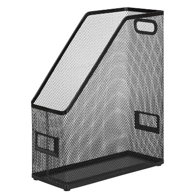 Mesh Magazine File Black - Brightroom™: Steel File Organizer & Holder, 12" H, No Assembly Required 1 Mesh Magazine File Black - Brightroom™: Steel File Organizer & Holder, 12" H, No Assembly Required