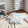 3pc Cube Compression Bags Set Clear - Brightroom™: Vacuum Seal Storage For Clothes & Bedding, Zipper Closure
