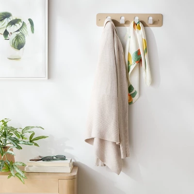 Metal Wall 4 Hook Cutout - Brightroom™ 1 Metal Wall 4 Hook Cutout - Brightroom™