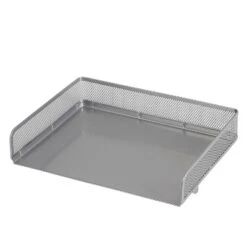 Mesh Stacking Letter Tray With Wide Side Opening Silver - Brightroom™: Steel File Organizer & Letter Tray Holder -Storage Furniture Shop GUEST 4337d4bf 31e5 4642 a62f c29517860797