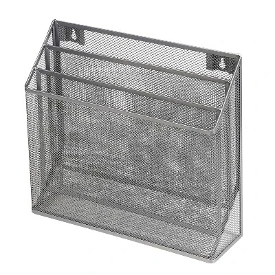 Mesh Hanging File Sorter With Keyholes Silver - Brightroom™: Steel File Organizer & Holder, Hanging Storage Bin 1 Mesh Hanging File Sorter With Keyholes Silver - Brightroom™: Steel File Organizer & Holder, Hanging Storage Bin