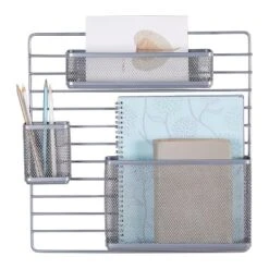 Mesh Additional Wall Organization Tools Silver - Brightroom™: Steel Desk & File Organizer For Office Supplies -Storage Furniture Shop GUEST 45a984cb 96c8 446d 94fa 79754e9c4fdf