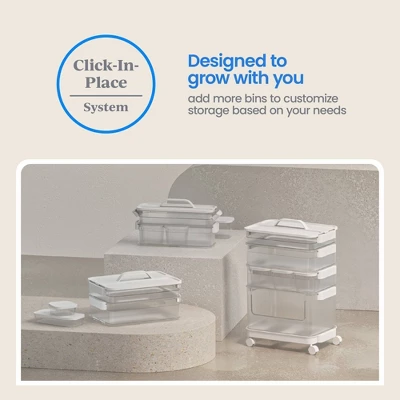 6pc Click In Place Slim Toolbox Kit Plastic Storage Home And Office Organization - Brightroom™ 7 6pc Click In Place Slim Toolbox Kit Plastic Storage Home And Office Organization - Brightroom™ - Image 7