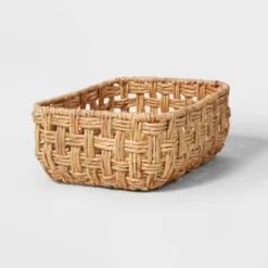 Rectangular Twisted Open Checkered Weave Basket - Brightroom™ 8 Rectangular Twisted Open Checkered Weave Basket - Brightroom™ -Storage Furniture Shop GUEST 514258d4 7e89 434a bb0b bbdf991578bf