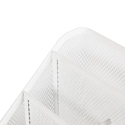 Mesh Medium Desktop Organizer White - Brightroom™: Steel Desk Tool Holder For Office Organization & Accessories 2 Mesh Medium Desktop Organizer White - Brightroom™: Steel Desk Tool Holder For Office Organization & Accessories - Image 2