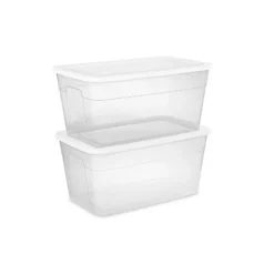 90qt Clear Storage Box White - Brightroom™ 18 90qt Clear Storage Box White - Brightroom™ -Storage Furniture Shop GUEST 641a6d12 62cc 47e4 a646 f4be289cd35d
