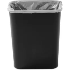 7.8gal Swing Top Waste Can Black - Brightroom™: Indoor Trash Bin With Lid, Textured Plastic, 21.375" Height 14 7.8gal Swing Top Waste Can Black - Brightroom™: Indoor Trash Bin With Lid, Textured Plastic, 21.375" Height -Storage Furniture Shop GUEST 653d4391 bfe6 42bf 94a4 02d3da0446b1