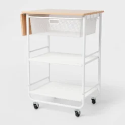 Metal Storage Cart With Mesh Drawer And Wood Top - Brightroom™ 6 Metal Storage Cart With Mesh Drawer And Wood Top - Brightroom™ -Storage Furniture Shop GUEST 6a3f4f1c bcb3 4ae4 9689 38ee247e03c3