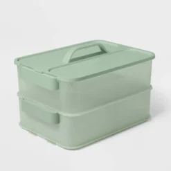 Click In Place 10qt Plastic Storage Bin For Home And Office Organization Green Tint - Brightroom™ 5 Click In Place 10qt Plastic Storage Bin For Home And Office Organization Green Tint - Brightroom™ -Storage Furniture Shop GUEST 6c756ada ee75 4ac0 b6d2 f141471256a7
