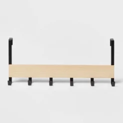 Large Over The Door Hook With Wood 6 Hooks - Brightroom™ -Storage Furniture Shop GUEST 6e3d4c8e 1b64 444c b060 7ff56ecf7122