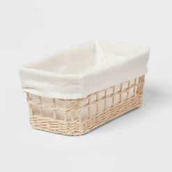 Tapered Woven Basket With Liner - Brightroom™ -Storage Furniture Shop GUEST 70e0a027 555f 4b93 8ec7 dfe36078892c