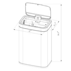 Motion Wastebasket With Liner - Brightroom™ 7 Motion Wastebasket With Liner - Brightroom™ -Storage Furniture Shop GUEST 7f75f16e 95a3 4cab a642 97207e054cc7
