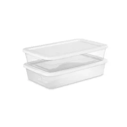 41qt Clear Under Bed Storage Box White - Brightroom™ -Storage Furniture Shop GUEST 81daf41e fce0 428e 916d e66a43dfc88c