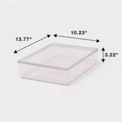 6L Stacking Clear Bin With Lid - Brightroom™: PET Material, Stackable Storage For Crafts & Cleaning Supplies -Storage Furniture Shop GUEST 83c1b48c 9969 4396 8a0e 3b3350431ffc