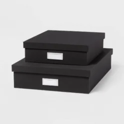 Canvas Desk Storage Box Set Of 2 - Brightroom™ -Storage Furniture Shop GUEST 865b7d07 3a75 494b 99e8 39d25c3e9964