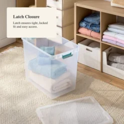 86qt Deep Storage Bin Clear With Latches - Brightroom™ 5 86qt Deep Storage Bin Clear With Latches - Brightroom™ -Storage Furniture Shop GUEST 896b2e83 810c 41a9 ab8d 2c31079c45e0