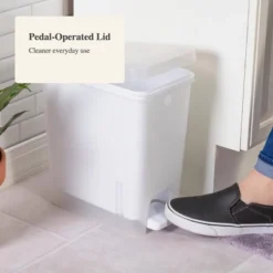 2.7gal Step Trash Can Clear - Brightroom™: Small Pedal-Operated Lid, Bathroom Garbage, Indoor Rectangle, Textured Plastic 7 2.7gal Step Trash Can Clear - Brightroom™: Small Pedal-Operated Lid, Bathroom Garbage, Indoor Rectangle, Textured Plastic -Storage Furniture Shop GUEST 8c1748ac b6f2 4a41 ad2e 5e8e078532b9