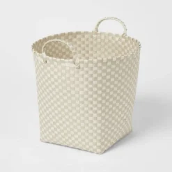 Woven Plastic Floor Basket - Brightroom™ 6 Woven Plastic Floor Basket - Brightroom™ -Storage Furniture Shop GUEST 8d67a6c1 0465 413a 99a1 01e17190f0e5