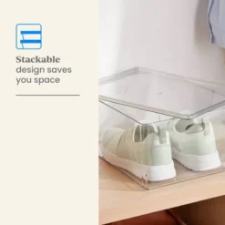 11L Stacking Clear Bin With Lid - Brightroom™ 6 11L Stacking Clear Bin With Lid - Brightroom™ -Storage Furniture Shop GUEST 8dc43113 e381 4d87 94ce 024fa4b46a2b