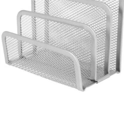 Mesh Letter Sorter - Brightroom™: Steel Desk Organizer, Silver Mail & Letter Holder, Office File Organizer, 5.5"x3"x5.06" -Storage Furniture Shop GUEST 9035e4c8 cdca 4974 b5a5 03e05237f026