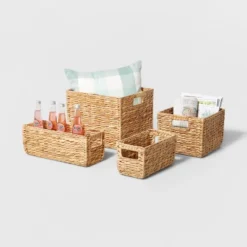 Woven Water Hyacinth Rectangular Basket - Brightroom™ 8 Woven Water Hyacinth Rectangular Basket - Brightroom™ -Storage Furniture Shop GUEST 9365bfe9 dbd8 490b ac54 8d2b5765ece7 1