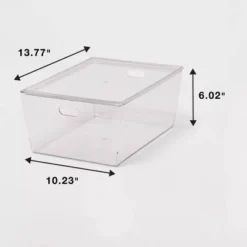 11L Stacking Clear Bin With Lid - Brightroom™ 7 11L Stacking Clear Bin With Lid - Brightroom™ -Storage Furniture Shop GUEST 973f29b9 9d5b 46f2 aff6 041608213023