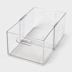 All Purpose Clear Expandable Bin Small - Brightroom™ -Storage Furniture Shop GUEST 9861b291 2bbd 4556 83a9 4a23135f5aab