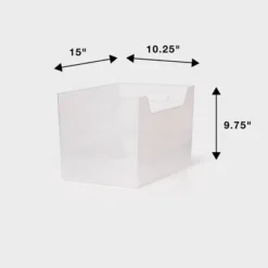 XL Multipurpose Storage Bin Clear - Brightroom™: Polypropylene Utility, 1499 Volume, 9.75" H, 15" W, 10.25" D 5 XL Multipurpose Storage Bin Clear - Brightroom™: Polypropylene Utility, 1499 Volume, 9.75" H, 15" W, 10.25" D -Storage Furniture Shop GUEST 9b2ee6c7 1f9b 4d9b 8f51 e3f0952399f9