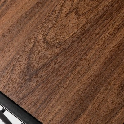 4 Tier Shoe Rack Black Metal With Walnut Wood - Brightroom™ 3 4 Tier Shoe Rack Black Metal With Walnut Wood - Brightroom™ - Image 3