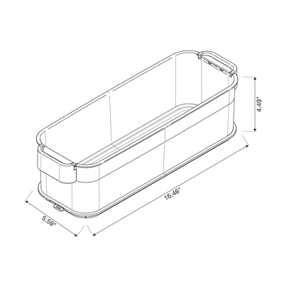 Click In Place 4.5qt Clear Slim Plastic Storage Bin With White Latch For Home And Office Organization - Brightroom™ 9 Click In Place 4.5qt Clear Slim Plastic Storage Bin With White Latch For Home And Office Organization - Brightroom™ - Image 9