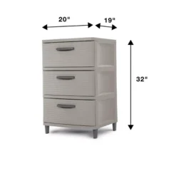 3 Drawer Storage Cabinet Gray - Brightroom™: Plastic Utility Storage Drawers, Universal Organization, No Assembly Required 9 3 Drawer Storage Cabinet Gray - Brightroom™: Plastic Utility Storage Drawers, Universal Organization, No Assembly Required -Storage Furniture Shop GUEST a2c50798 8e68 47ba b739 503eb0339439