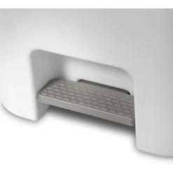 11.9gal Step Trash Can White - Brightroom™: Pedal-Operated Kitchen Garbage Can, Textured Plastic, Indoor Use -Storage Furniture Shop GUEST a31d5fe4 2145 4a62 a7e6 b42e5763de7b