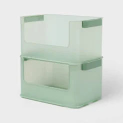Click In Place 20.7qt Open Front Plastic Storage Bin For Home And Office Organization Green Tint - Brightroom™ 5 Click In Place 20.7qt Open Front Plastic Storage Bin For Home And Office Organization Green Tint - Brightroom™ -Storage Furniture Shop GUEST a3910ed5 b65d 47c5 bf64 e83fa2089a80