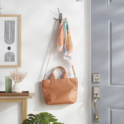 Modern Octopus Swivel Hook Nickel - Brightroom™: Cast Aluminum Decorative Wall Hook, Matte Silver, 15lb Capacity 1 Modern Octopus Swivel Hook Nickel - Brightroom™: Cast Aluminum Decorative Wall Hook, Matte Silver, 15lb Capacity