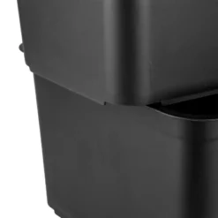 26.2qt Heavy Duty Storage Bin - Brightroom™: Black Plastic, Stackable & Portable, Universal Storage Solution -Storage Furniture Shop GUEST aa51cd5b 4790 4d5a ac45 a42255c74a0d
