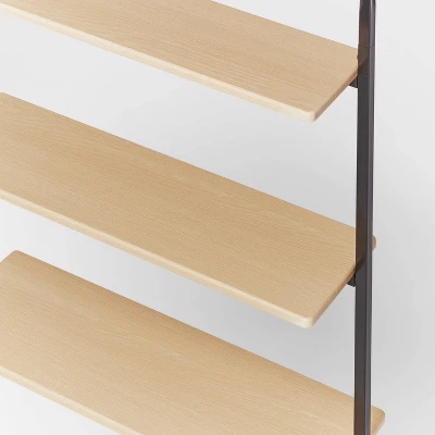 Over The Toilet Storage Black Metal And Wood - Brightroom™ 2 Over The Toilet Storage Black Metal And Wood - Brightroom™ - Image 2