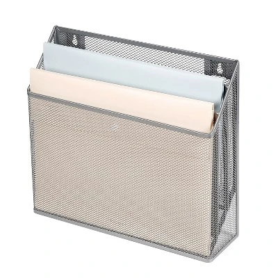 Mesh Hanging File Sorter With Keyholes Silver - Brightroom™: Steel File Organizer & Holder, Hanging Storage Bin 4 Mesh Hanging File Sorter With Keyholes Silver - Brightroom™: Steel File Organizer & Holder, Hanging Storage Bin - Image 4